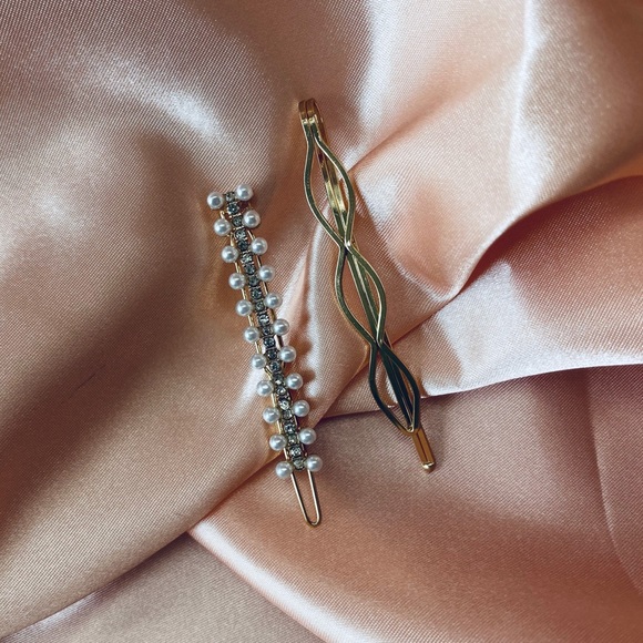 💕💕Last one Faux Pearl Wire Hair Clip Hair pins - Picture 3 of 10